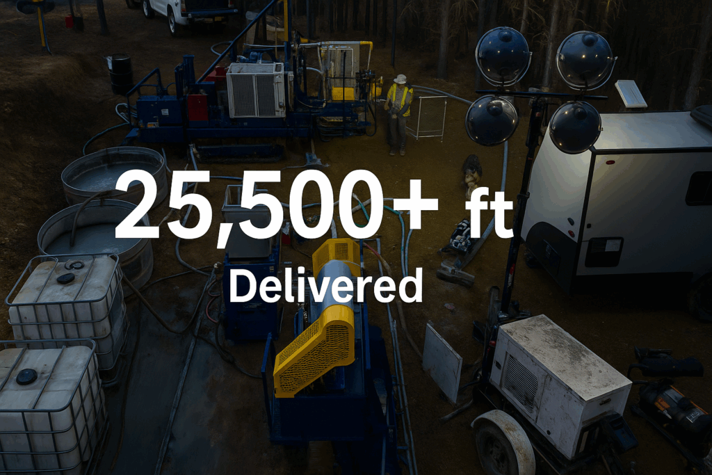 25,500+ ft Drilled. 98% Recovery. Zero Harm.
